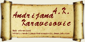 Andrijana Karavesović vizit kartica